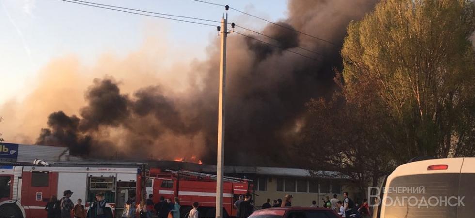 Крупный пожар в Волгодонске