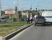 ДТП с полицейской машиной создало пробку в Волгодонске